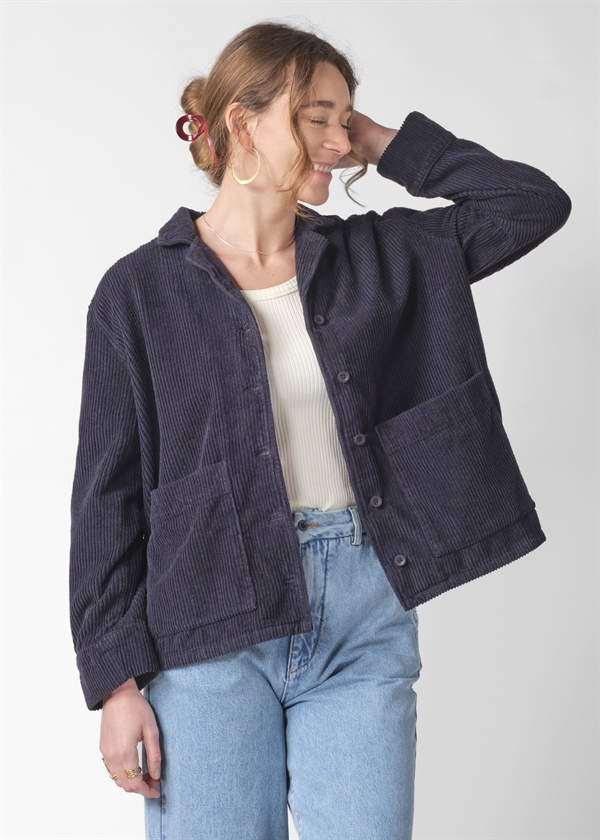 Klitmøller Collective Nille Coard Overshirt GOTS - Navy